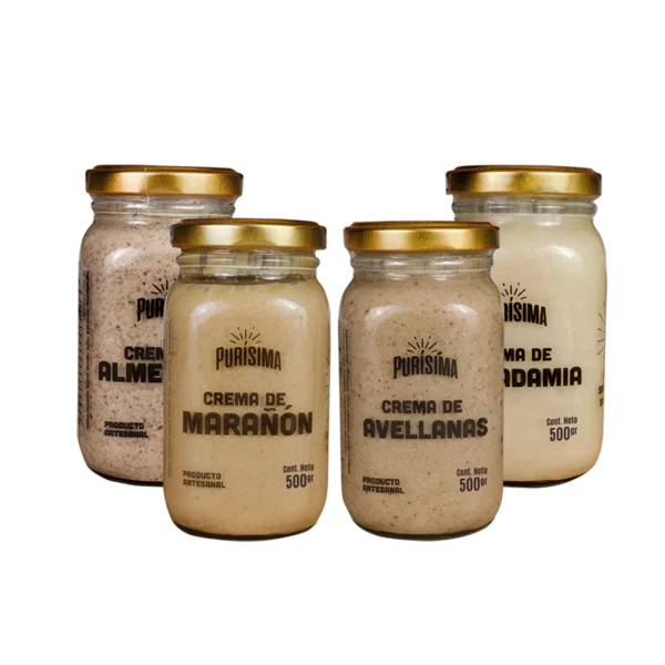 kit saludable de cremas de frutos secos grandes
