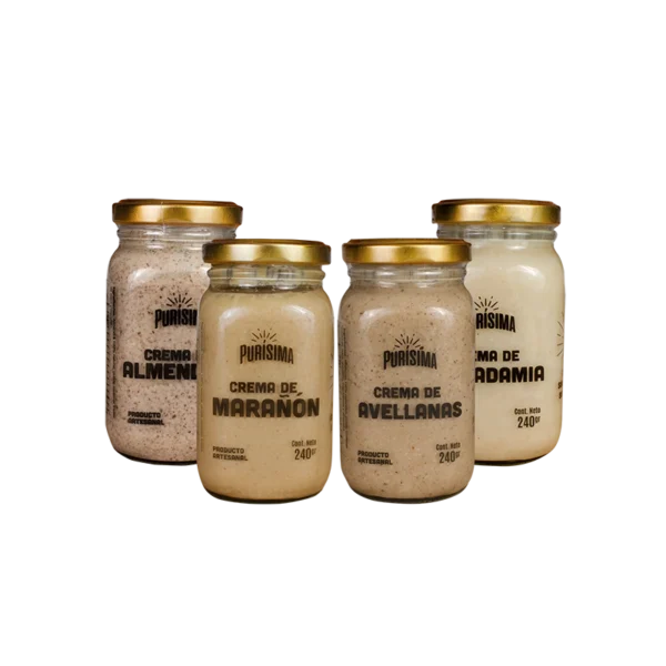 kit saludable de cremas de frutos secos medianas